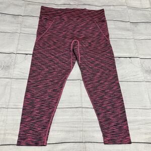 LIVI Lane Bryant Womens Size 22/24 Seamless Leggings Active Gym Pink Black